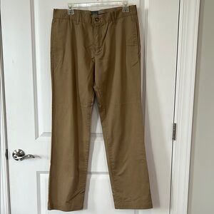 GAP Tan Chinos Flat Front Straight Leg